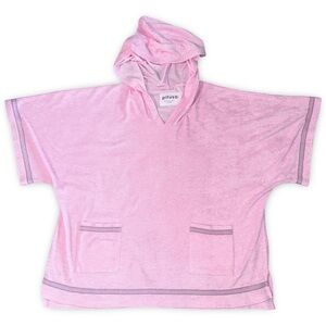 Pitusa Light Pink Hooded Terry Poncho Petite
